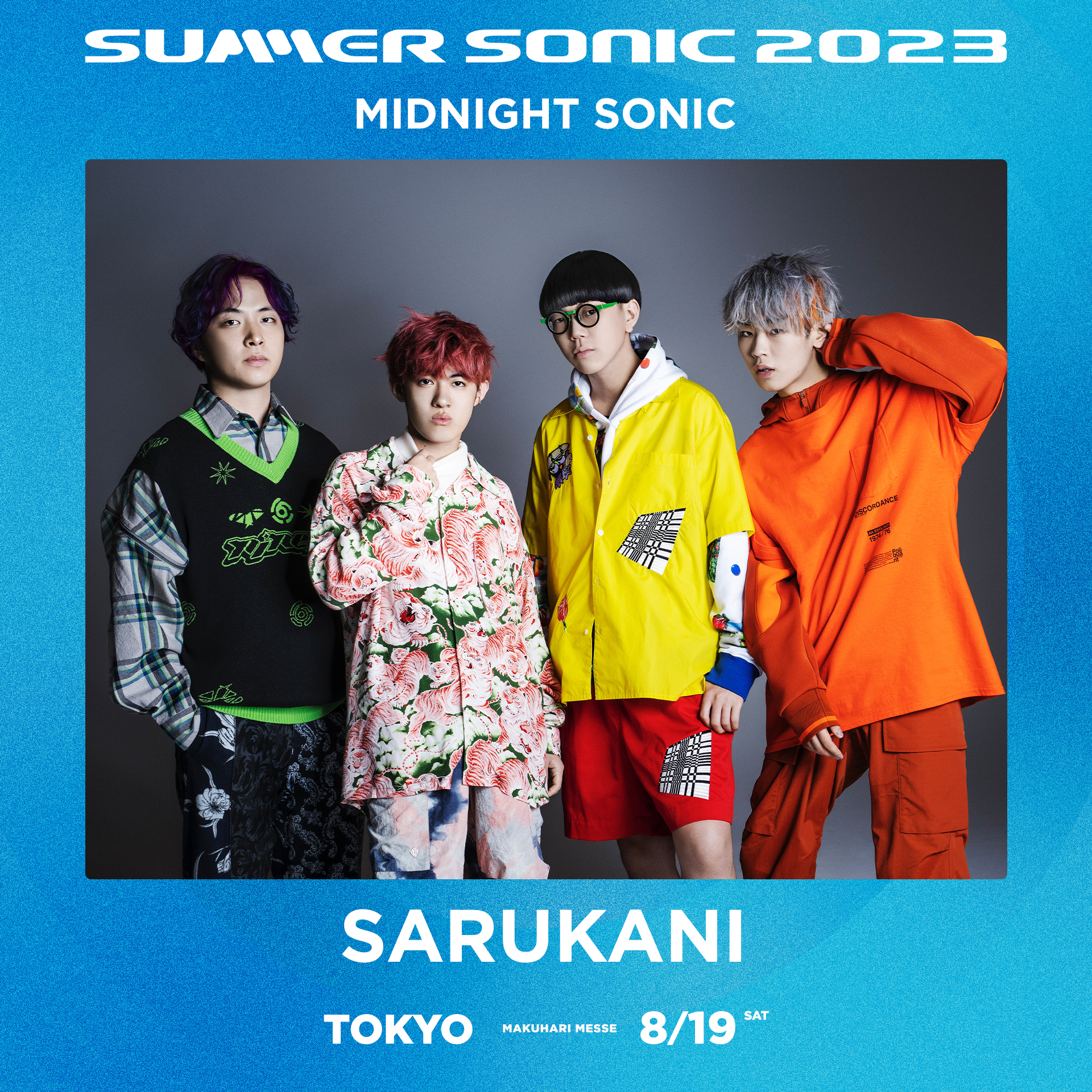 【Performance Ended】August 19 (Saturday) “SUMMER SONIC” “MIDNIGHT SONIC”